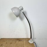 Grey Industrial Workshop Gooseneck Table Lamp, 1960s