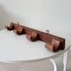 Antique wall coat rack folk art