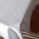 Nappe ancienne damassée B.L