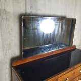 Wooden sideboard with large mirror and handles, 1940s