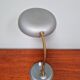 Lampe de bureau articulée en métal laqué gris/bleu, style Bauhaus, années 1930-40