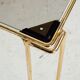 Metal and glass coffee table