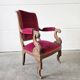 Chaise / fauteuil rose antique vintage