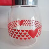 Coffee pot, heart pattern