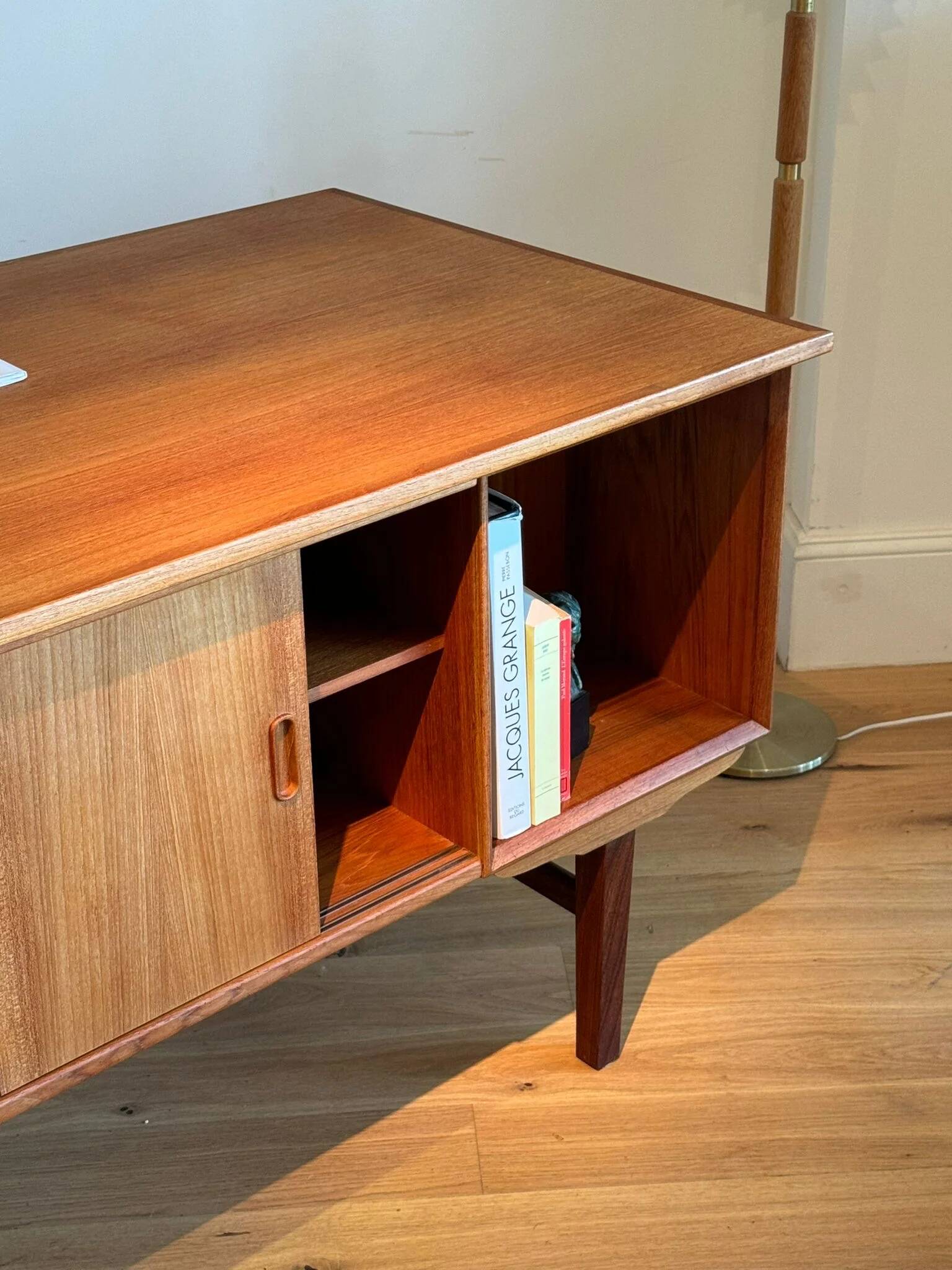 Vintage Scandinavian oak desk "Karl"
