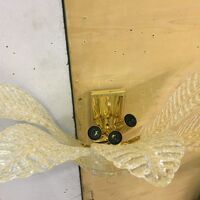 Gold graniglia “leaf” Murano glass wall sconce