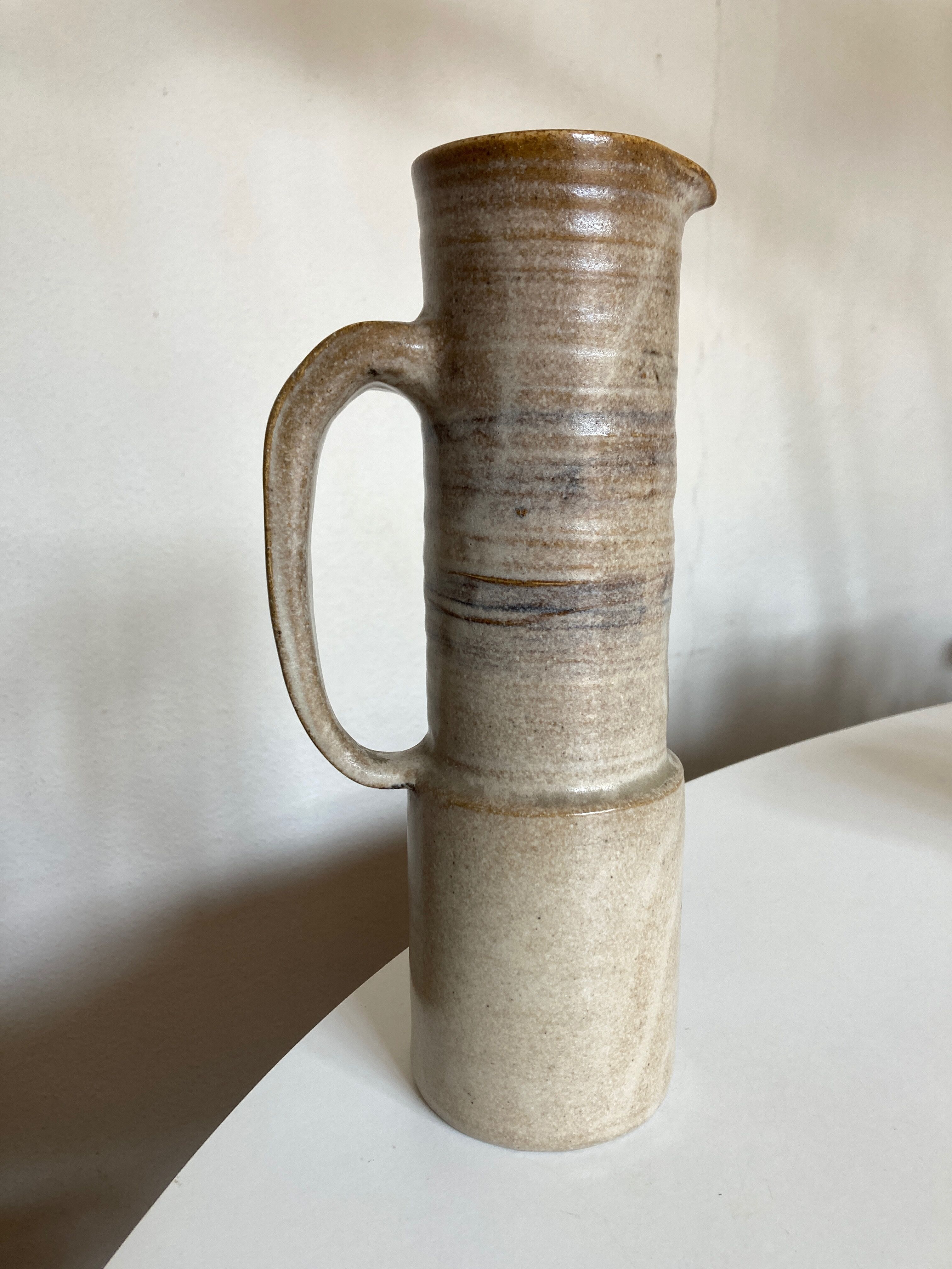 Ceramic pitcher Les Argonautes 1960 signed