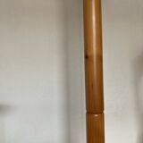 Varnished pine coat rack