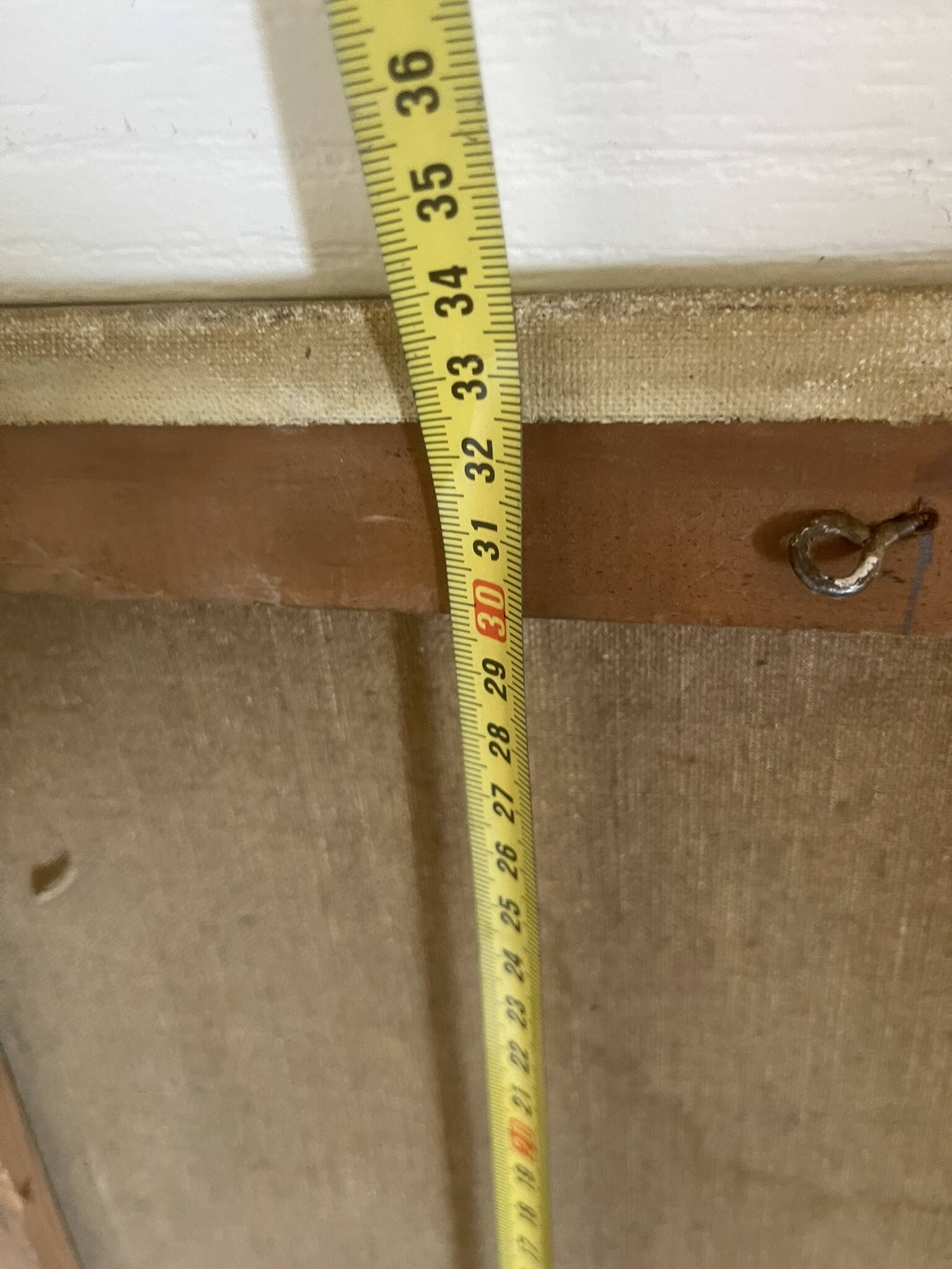 Old oil painting canvas still life kitchen fireplace faraoni