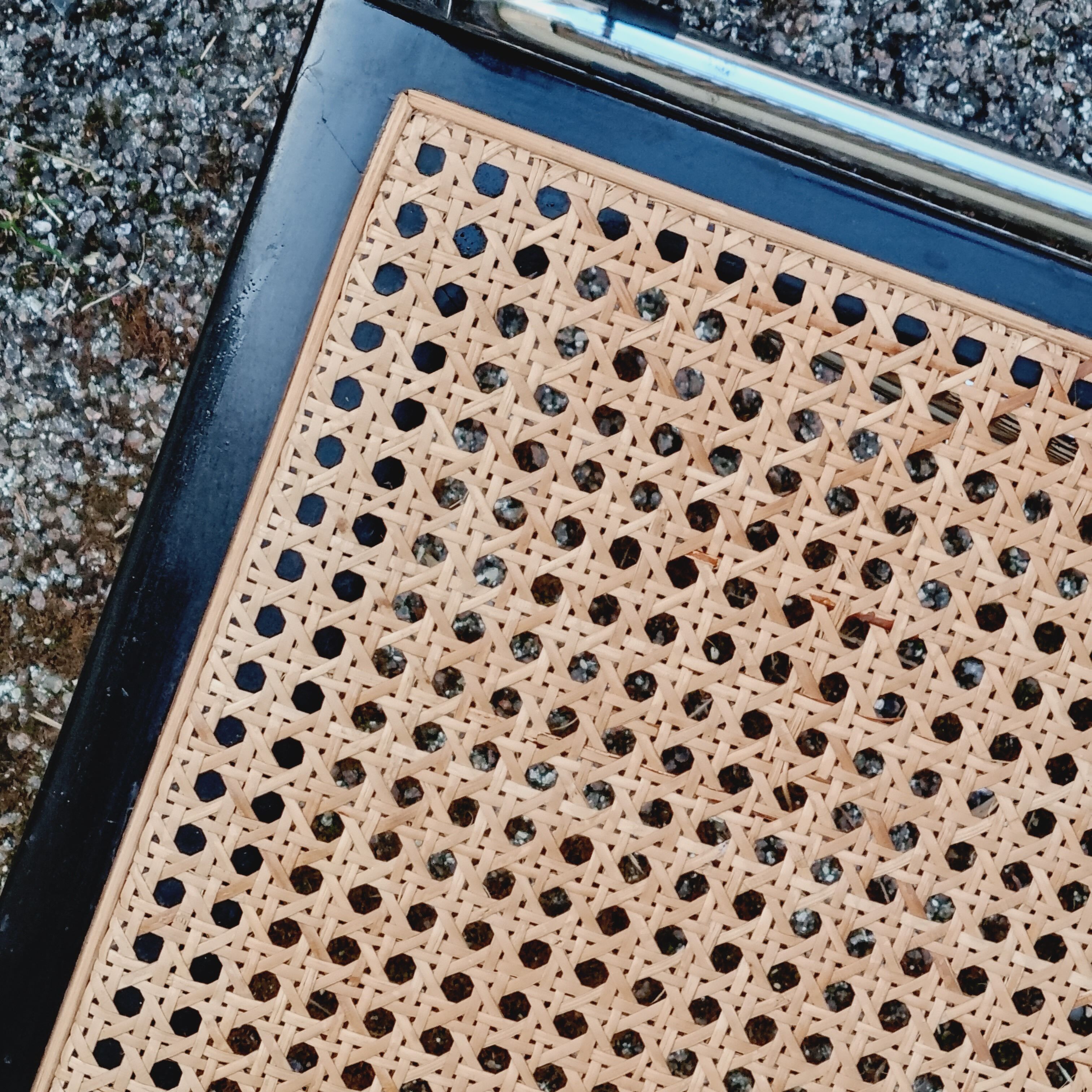 Armchair Cesca B64 black and wicker