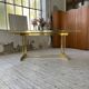 Brass table 1970 Italian lacquer
