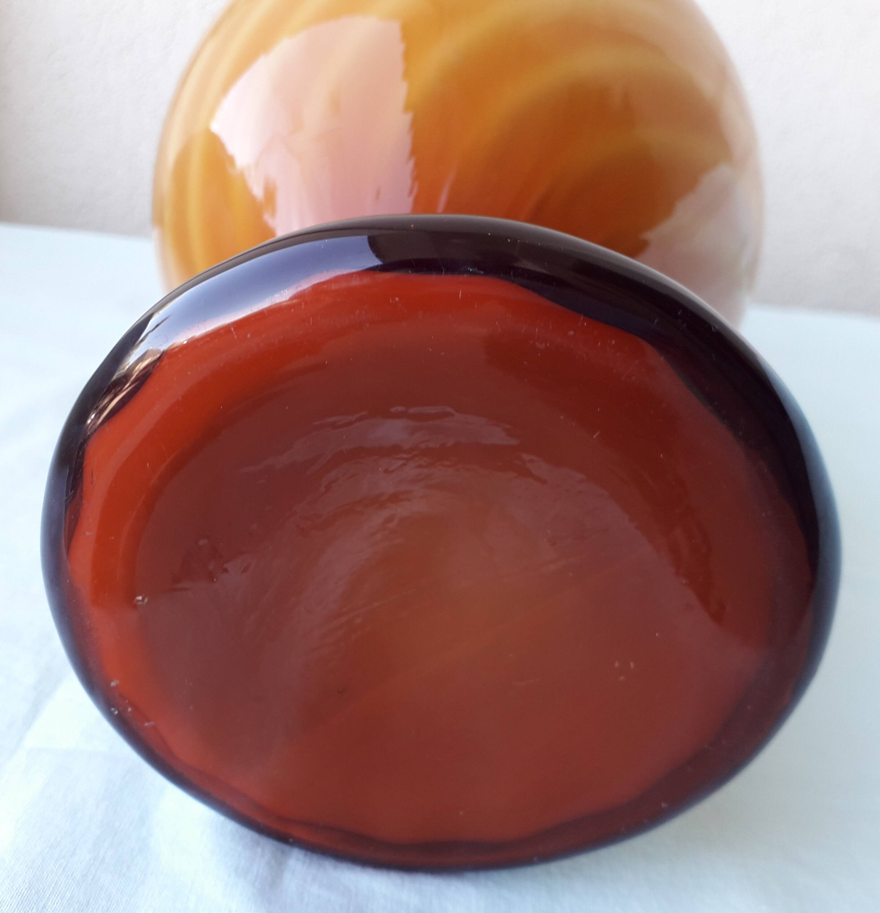 Opaline glass vase