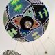 Handcrafted suspension cascade 6 lights "Moroccan Basket"