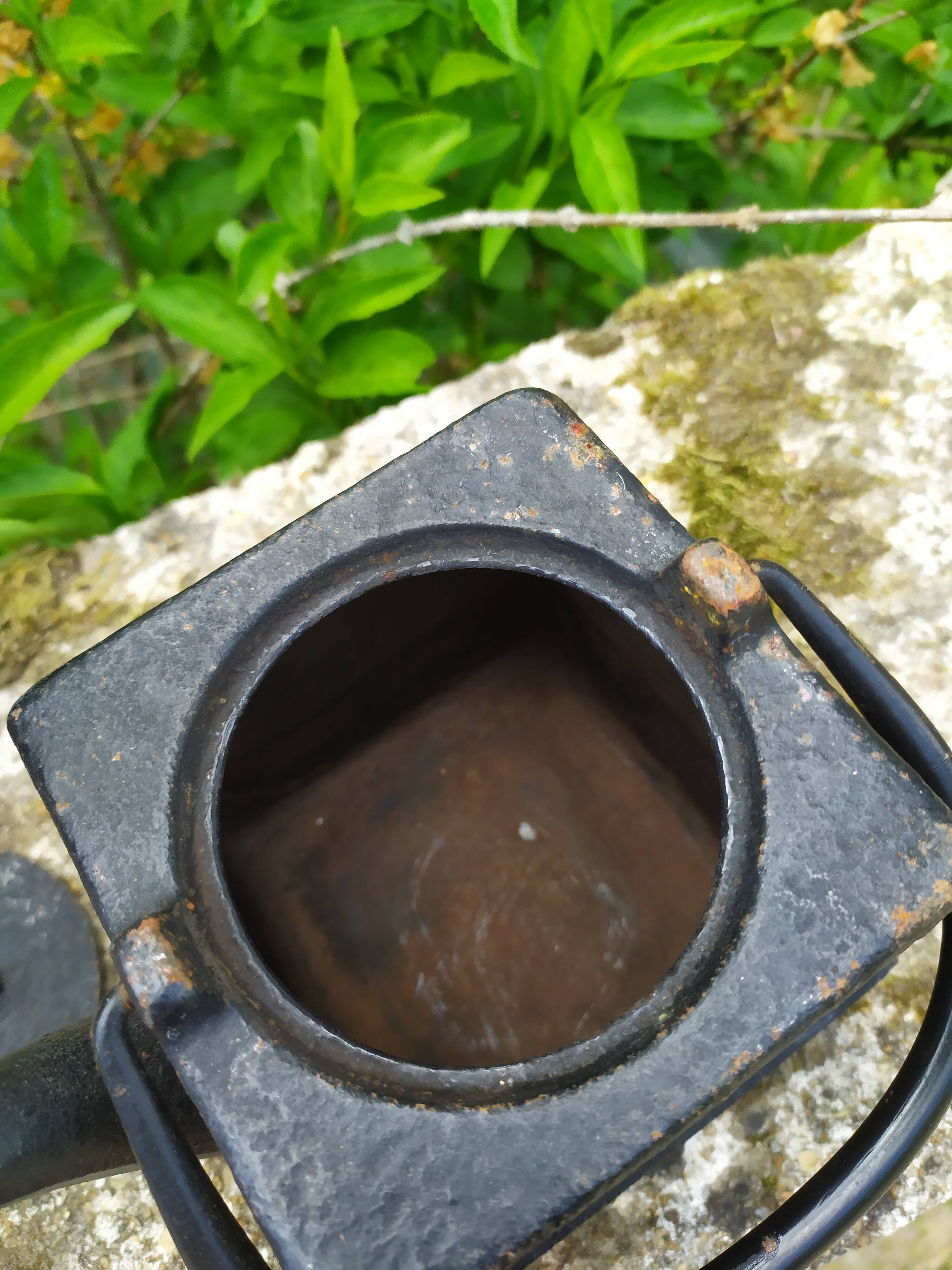 small cast iron teapot