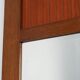 French Art Deco Oak Mirror with Fluted Panel, circa 1930