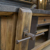 Industrial low industrial furniture carpenter's workbench 1930