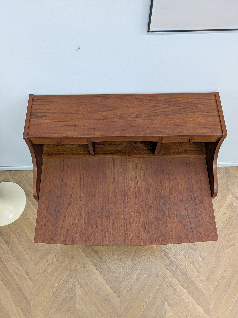 Secrétaire vintage scandinave en teck