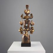 Totem signed and numbered by Elisabeth Vandeweghe for Perignem, Belgium, 19