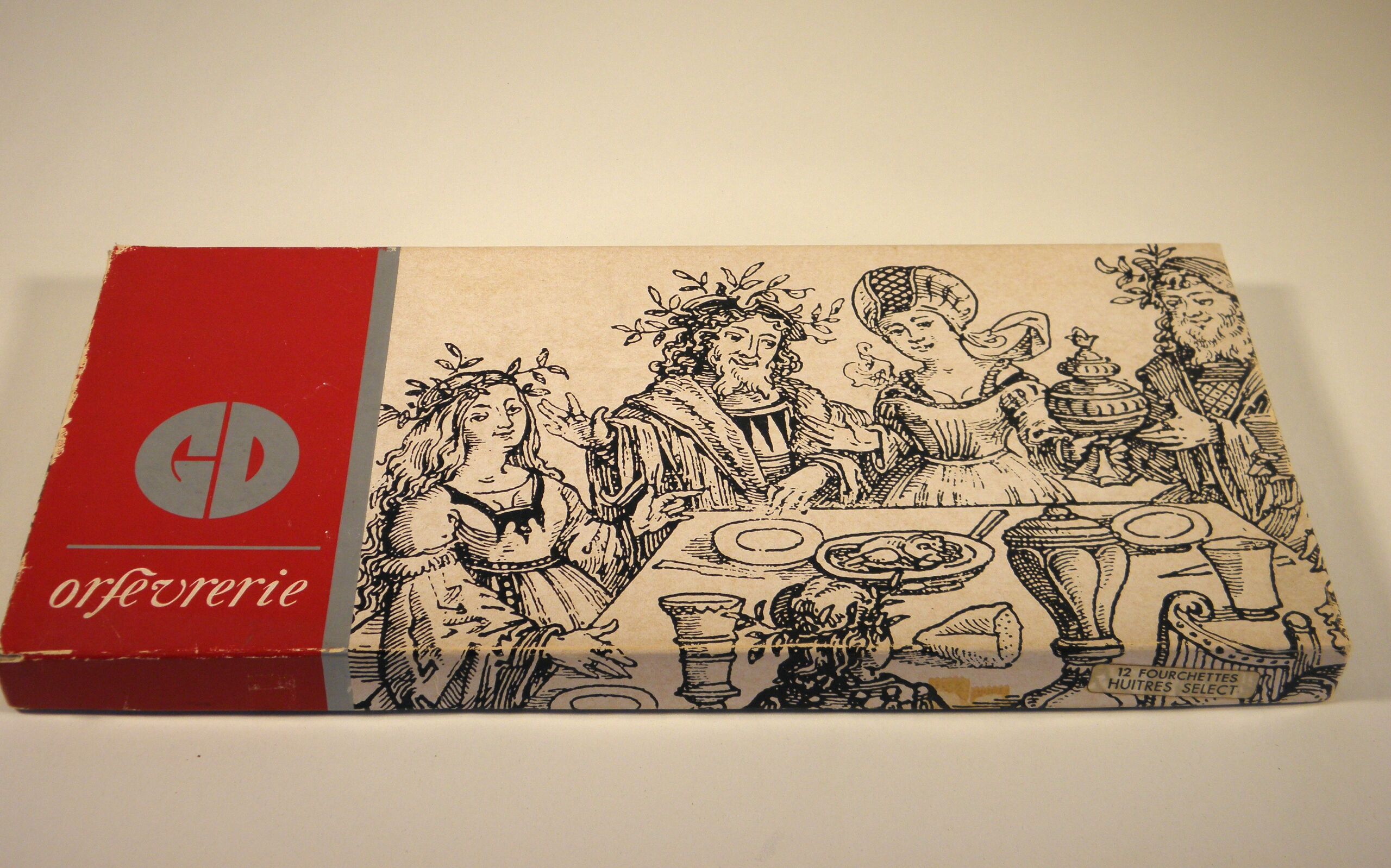 Box of 12 oyster forks