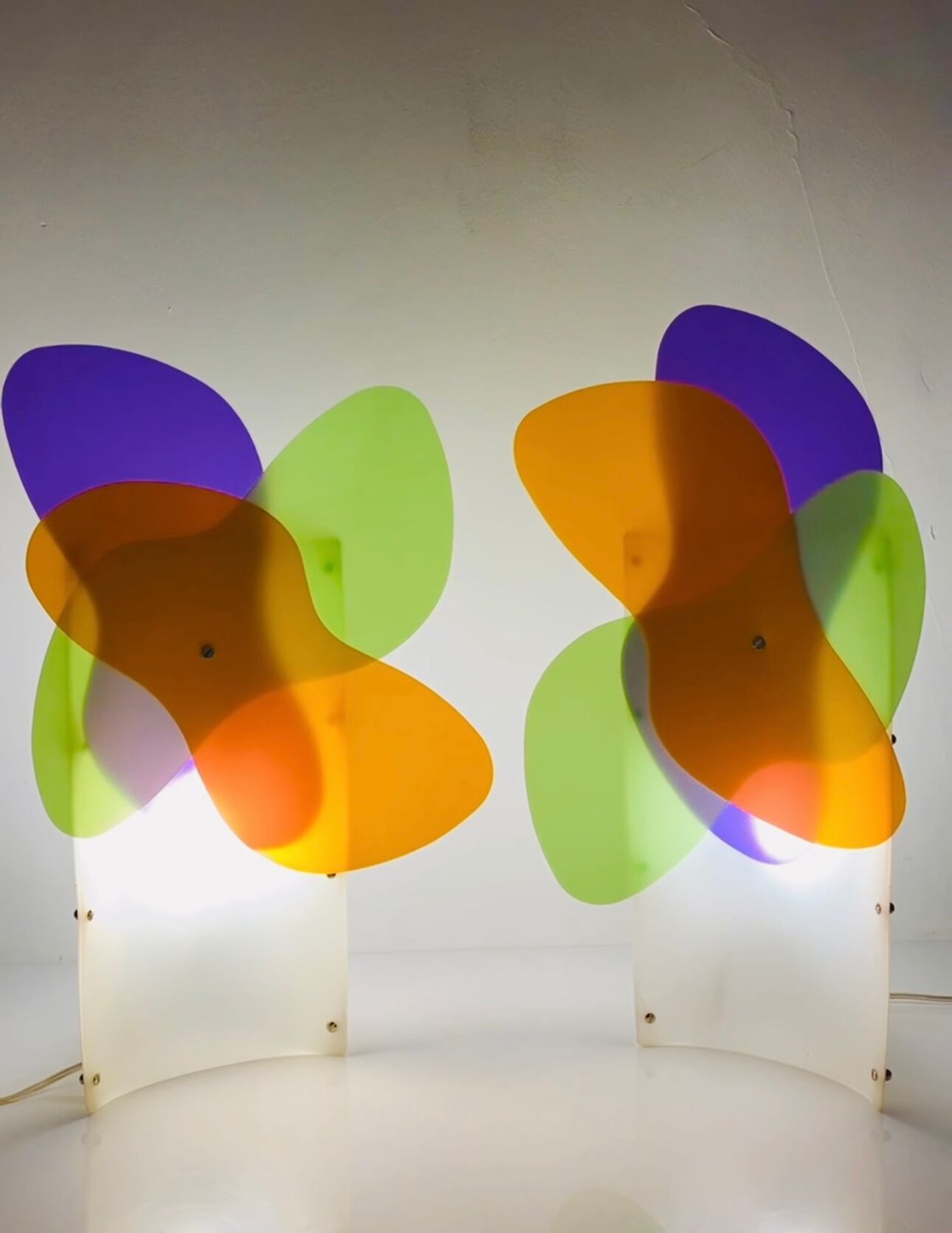 Pair of lamps Butterfly Slamp Italy 2000s