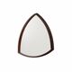 Thomas Poss Eferfolger wall mirror in rosewood triangular Denmark 1960
