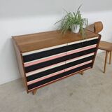 Commode U 453 Rose 8 drawers Jiri Jiroutek for Interior Prague 1962