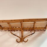 Vintage rattan shelf
