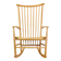 Vintage Hans Wegner Style Rocking Chair, 1960s