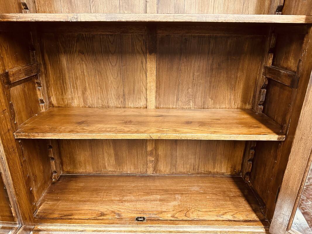 Eichholtz oak library cabinet