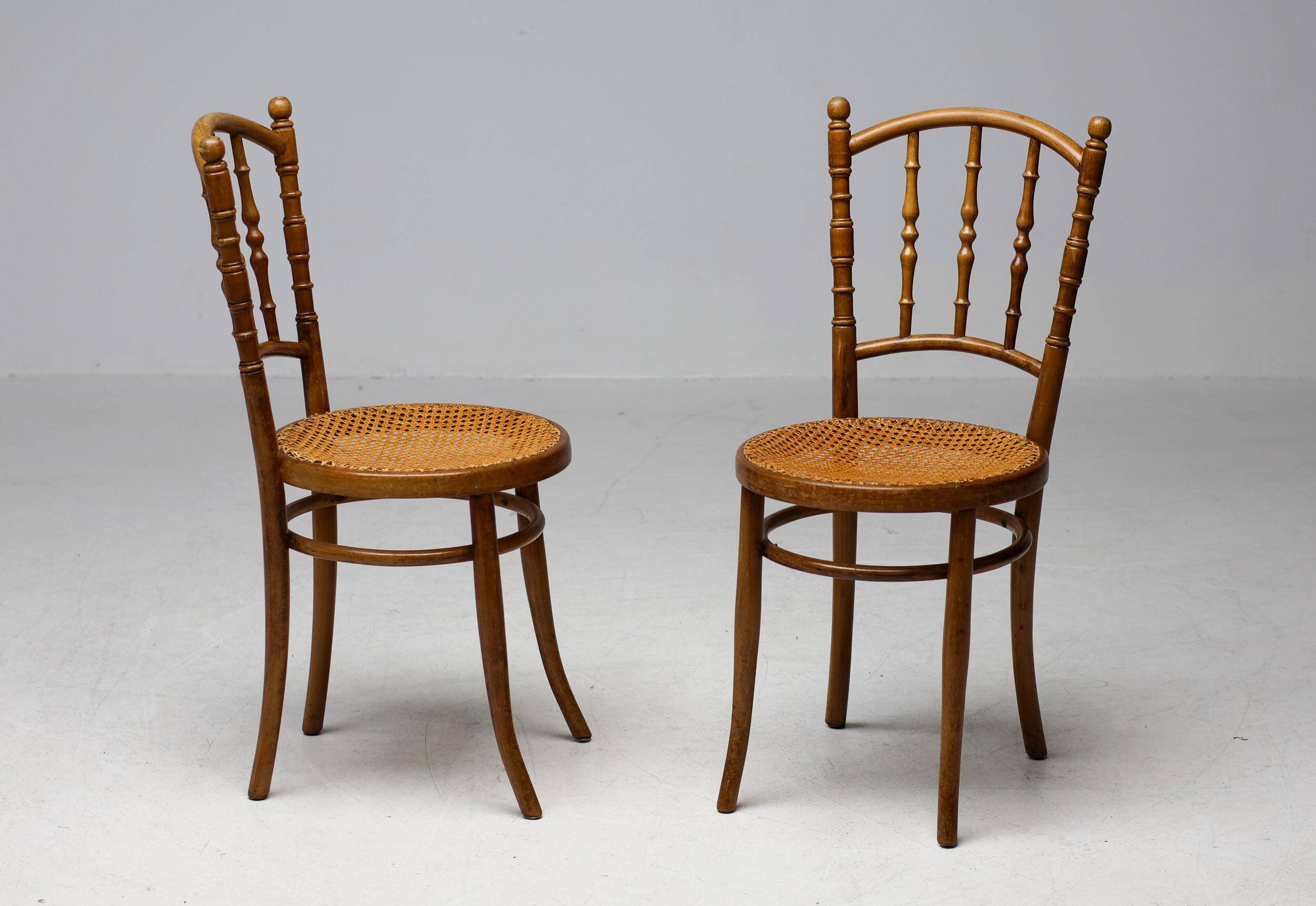 J&J Kohn coffee chairs, around 1950