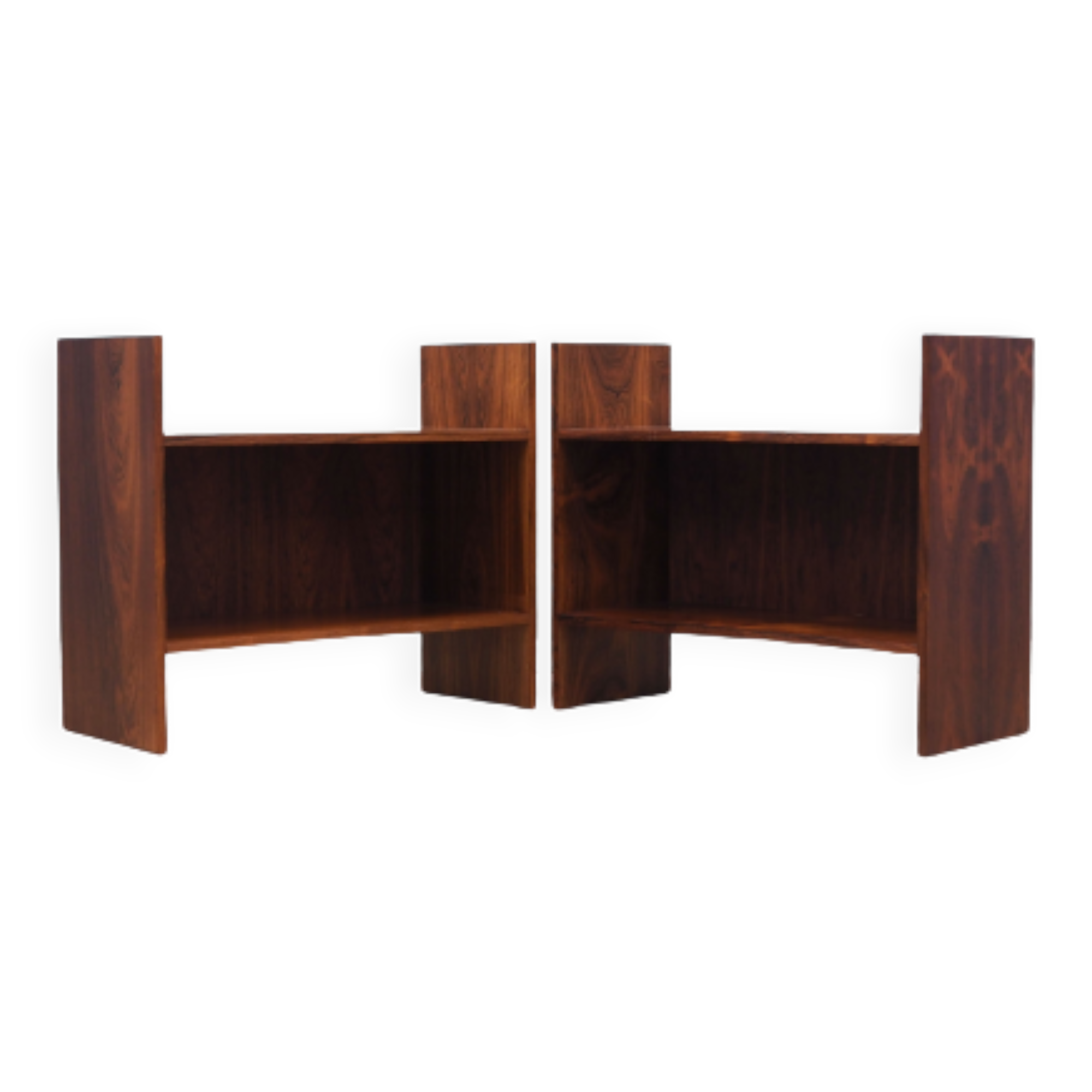 Set of two rosewood bookcases, Danish design, 1970s, production: Denmark