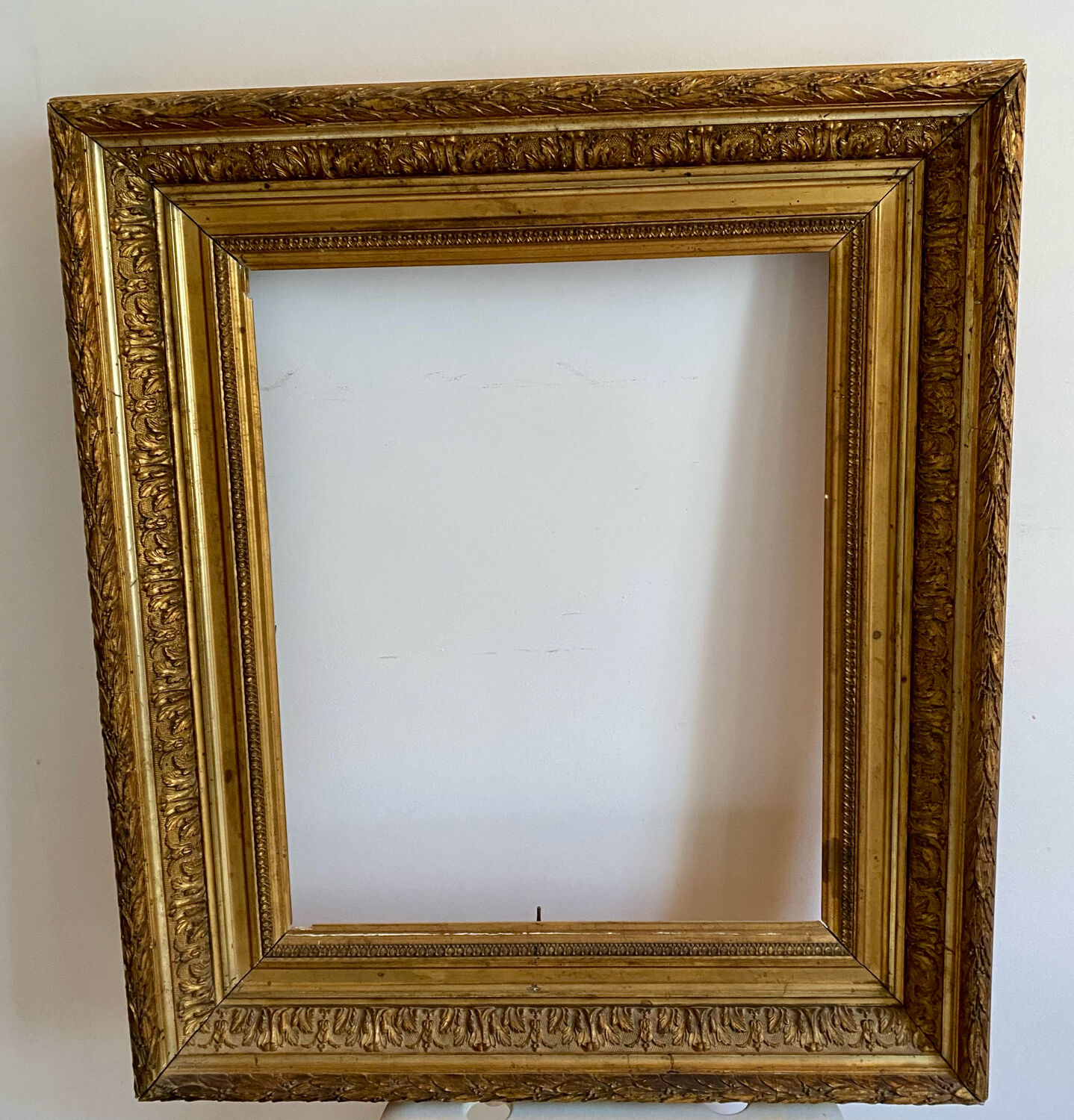 Old wood and stucco frame