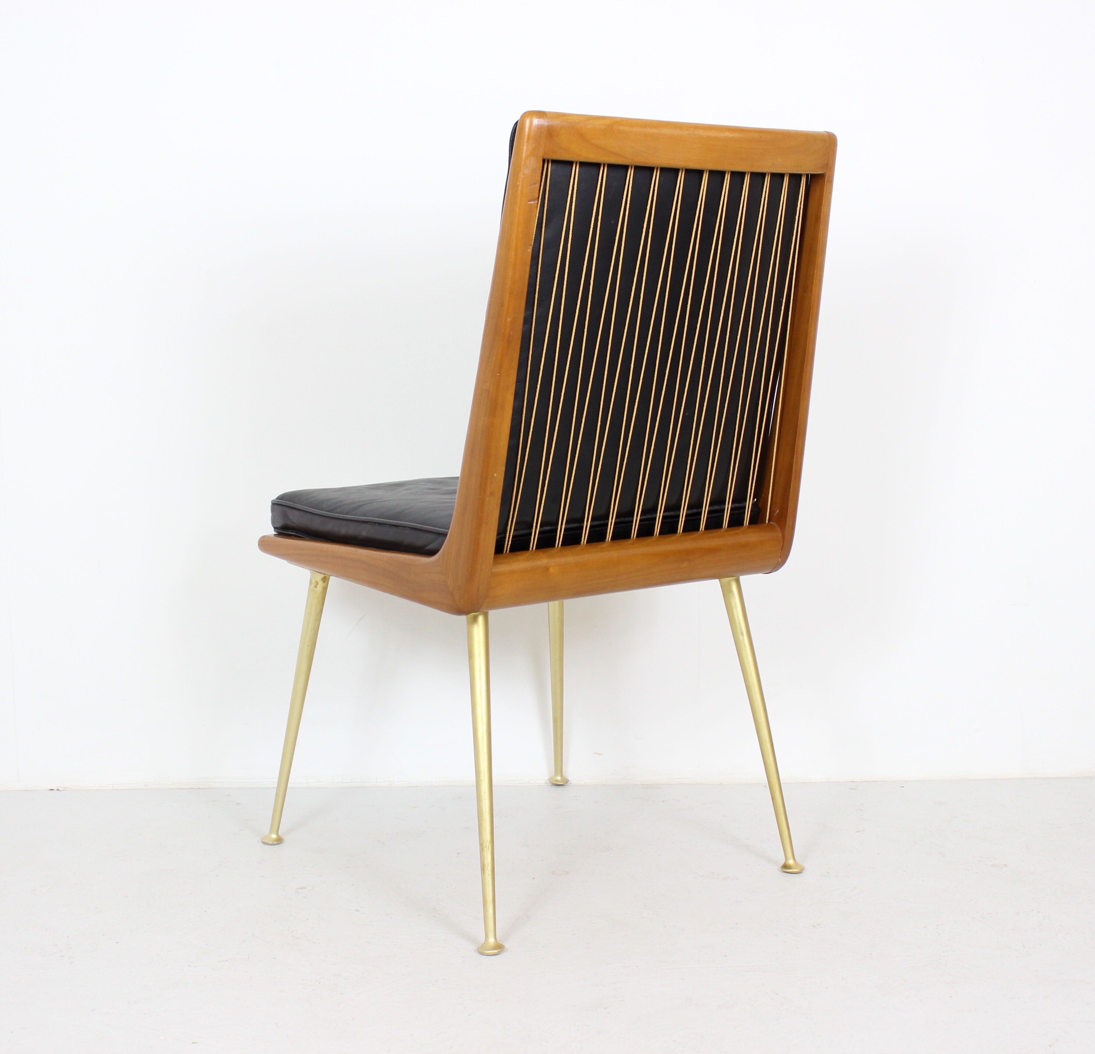 Pair of Boomerang Easy Chair by Hans Mitzlaff for Eugen Schmidt in Leather