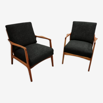 Restored pair of armchairs by Uluv