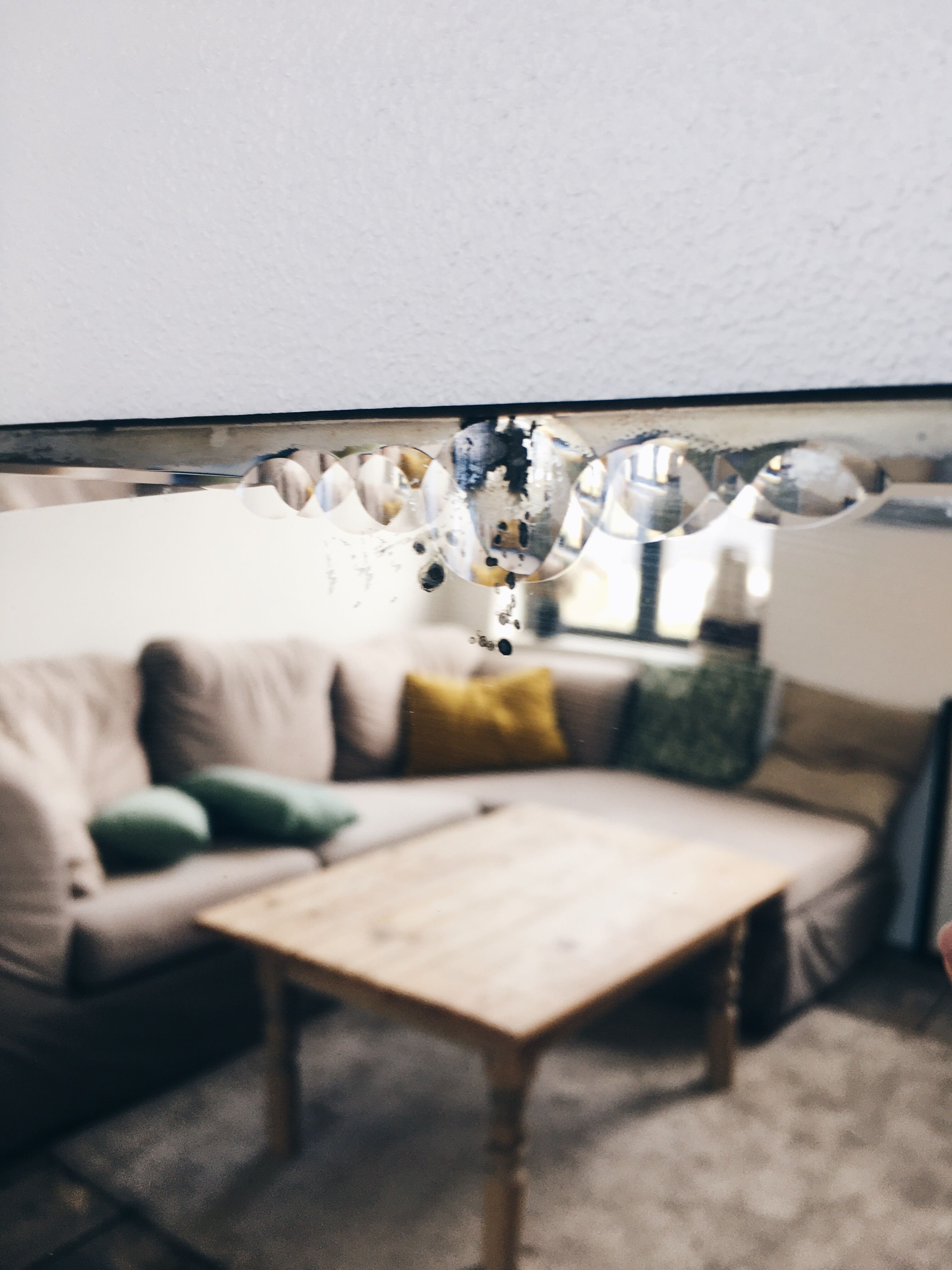 Large bevelled mirrors 72x121cm