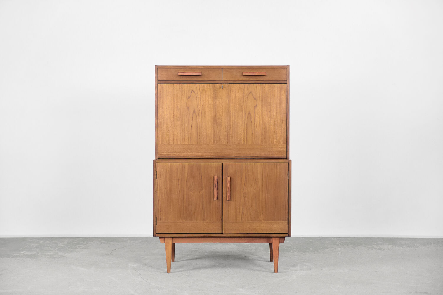 Scandinavian teak cabinet with drawers, 1960s