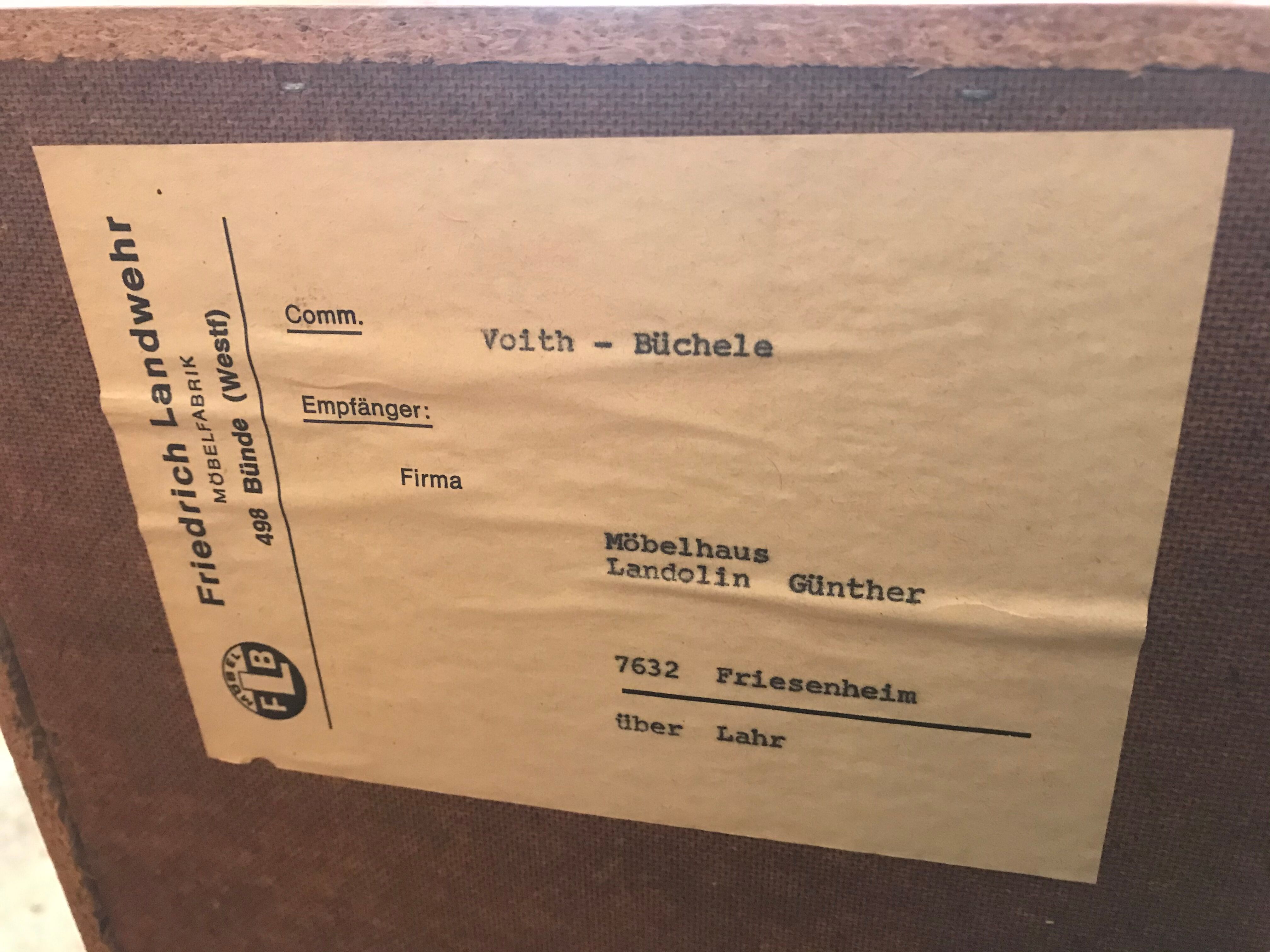 Set de trois modules enfilade style scandinave teck blond 1960