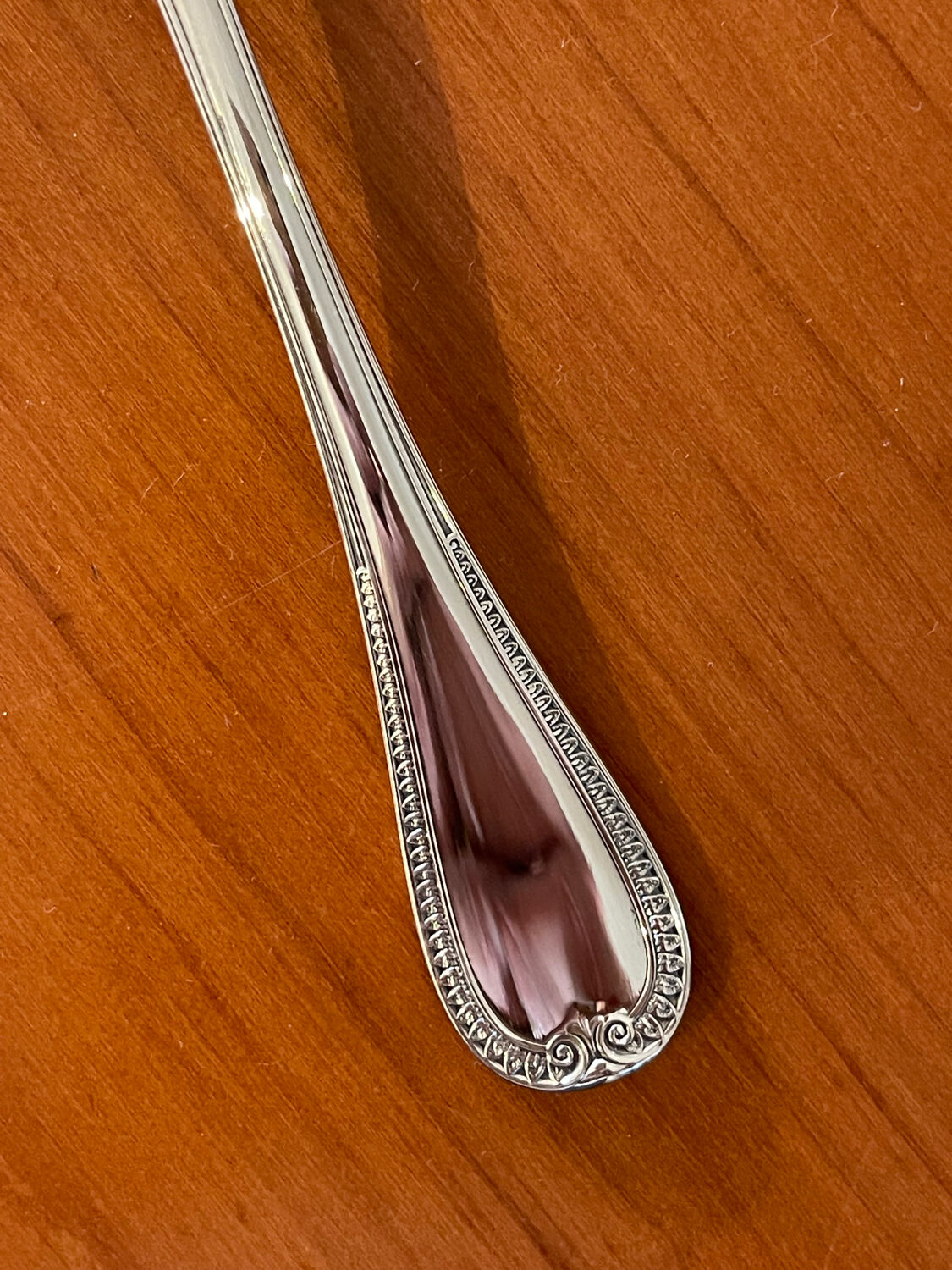 Christofle Malmaison, rice and chip scoop, serving set, mint condition