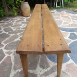 Oak cloakroom bench 247 cm