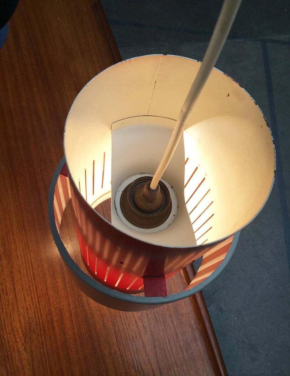 Mid-century metal pendant lights, set of 2