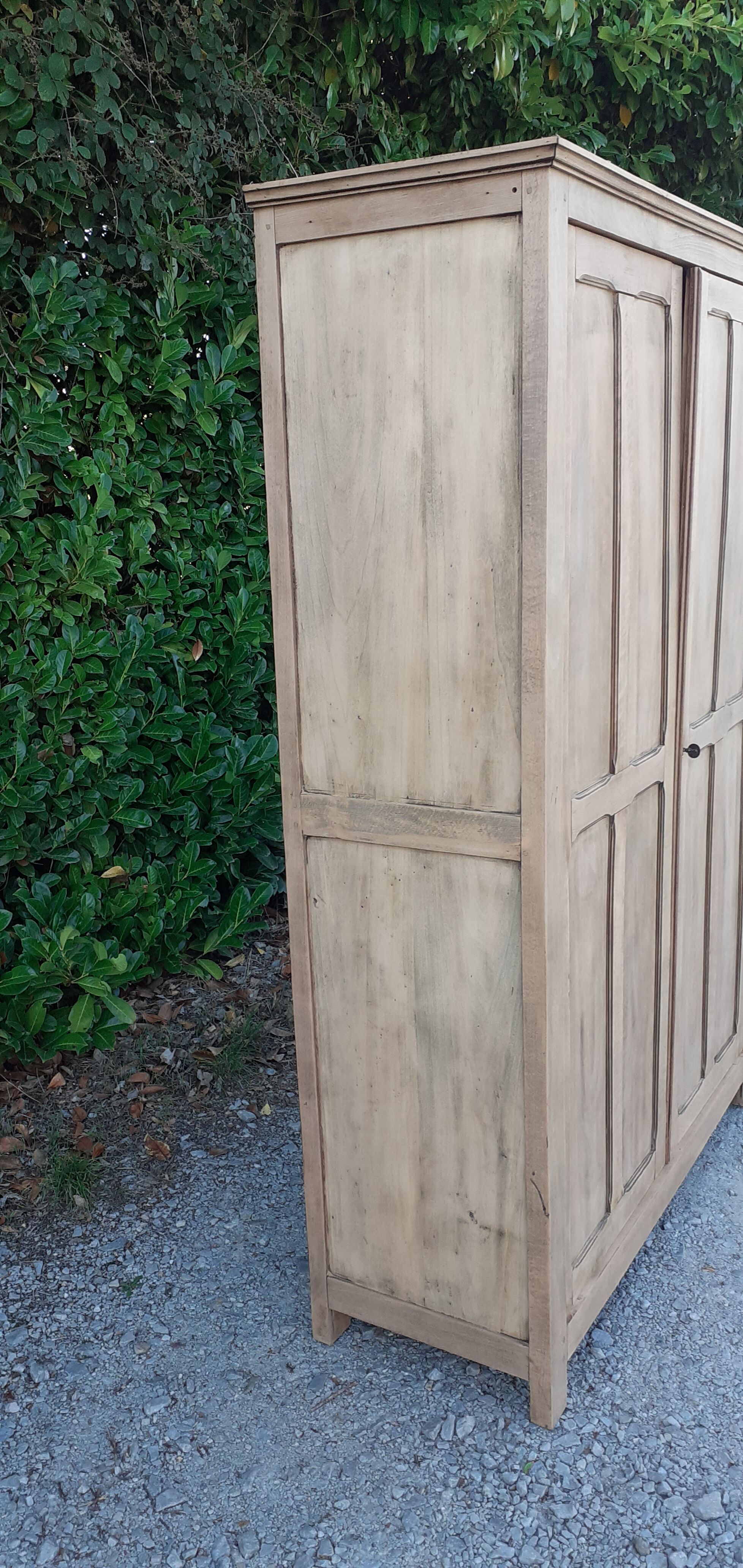 Parisian wardrobe 2 doors in oak raw wood