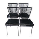 Series 4 chairs black scoubidou