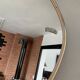 Asymmetrical mirror Deknudt freeform from the 60s-70s