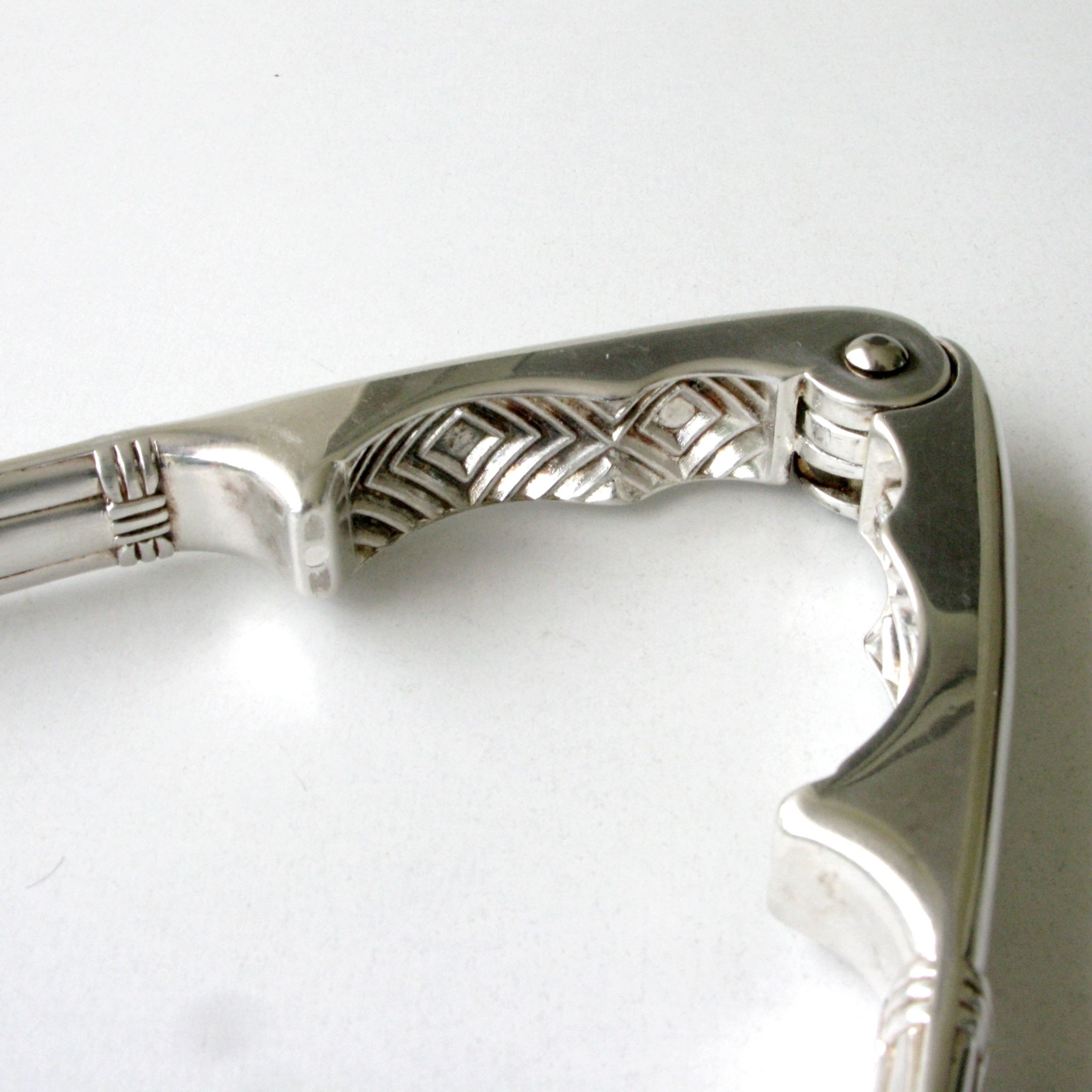 Old nutcracker in silver metal - chissed very heavy -
