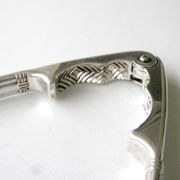 Old nutcracker in silver metal - chissed very heavy -