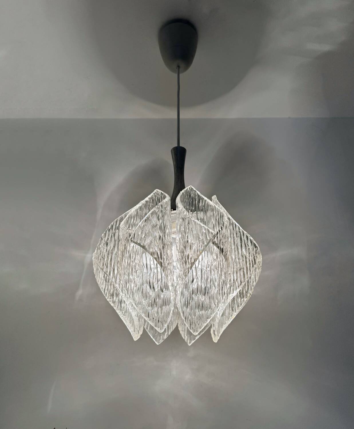 70s acrylic chandelier