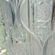 Cut glass vase in Art Deco style
