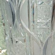 Cut glass vase in Art Deco style