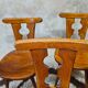 Set of 6 chairs brutalist bistro Bombenstabil year 1960
