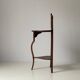 Two-tier walnut console table, 1950s, France.